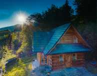 Domek w górach - Ochotnica Górna- Gorce - widok na TATRY
