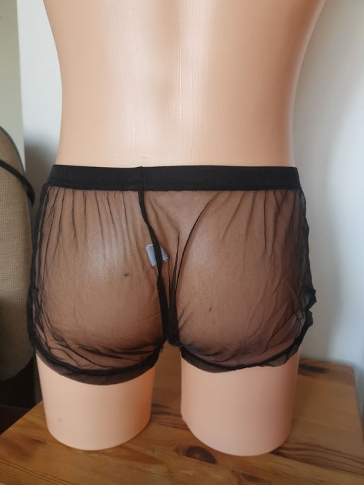 Slipki męskie z siateczki rozmiar M nowe, poliestrowe 5 sztuk