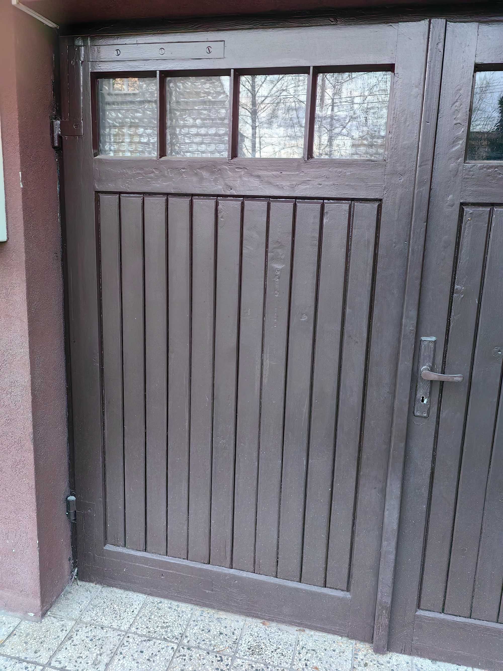 Drzwi / brama Garażowa z drewna