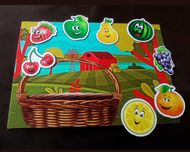Фрукты развивающая игра из фетра. Новая