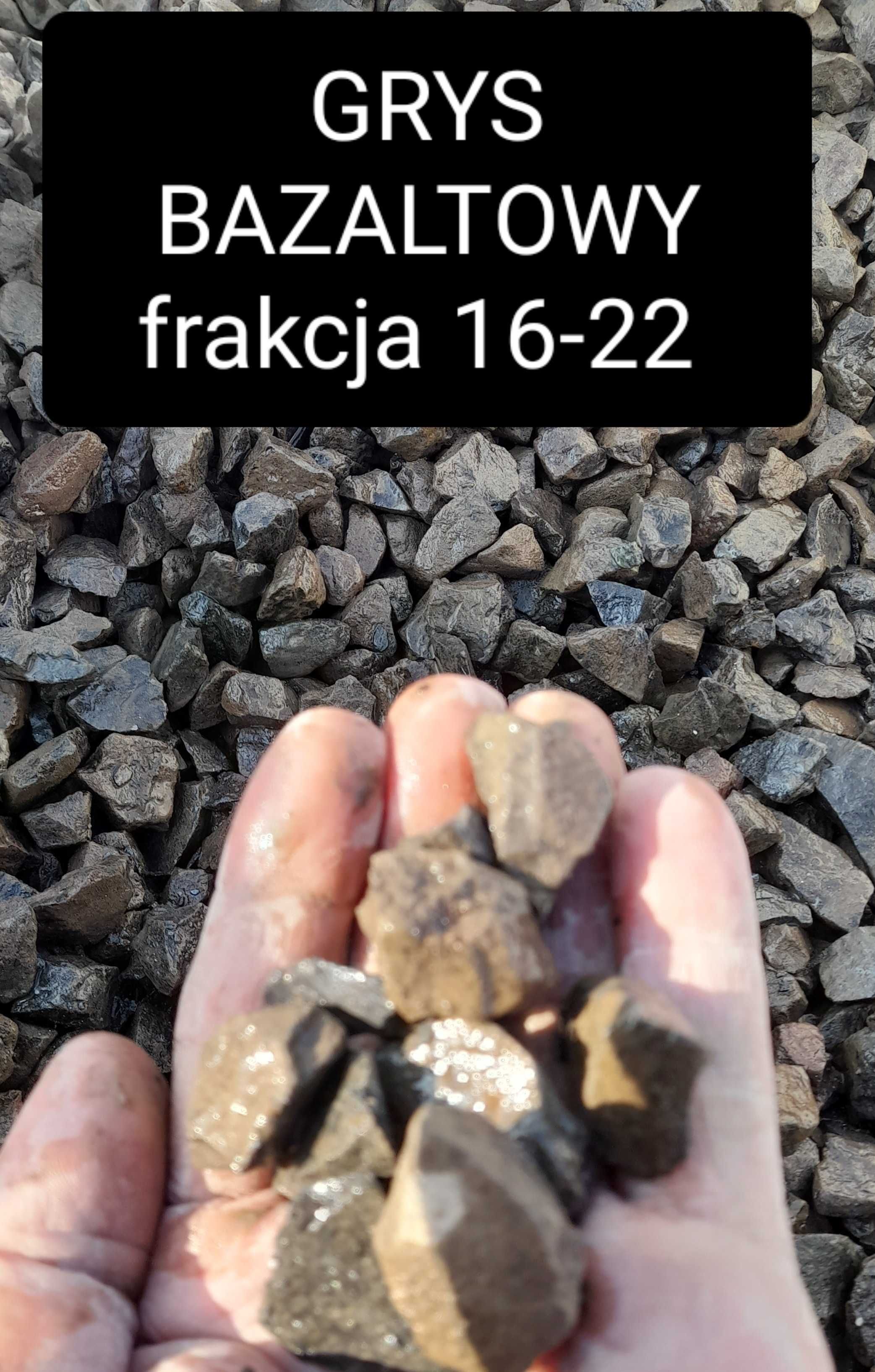 Grys BAZALTOWY kamień ozdobny ogrodowy 25 kg