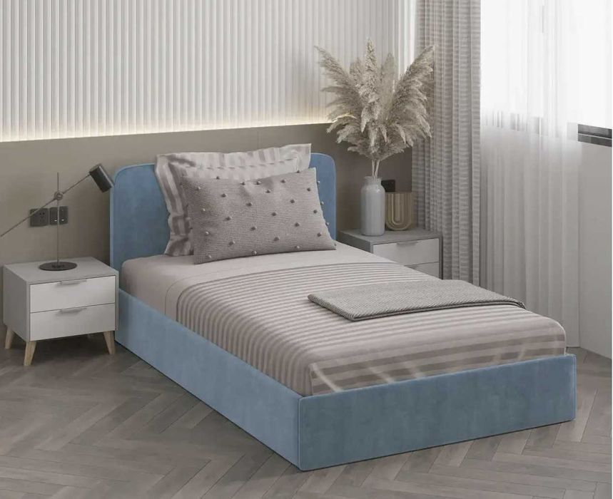 Кровать Ханта Мягкая Оббивка 120*200. Бесплатная Доставка, наложка.