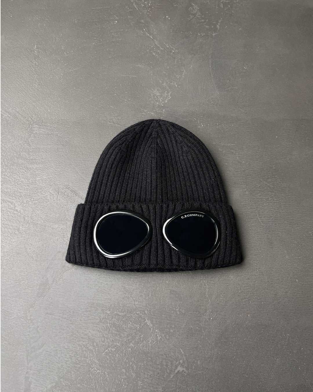 Шапка C.P. Company Goggle Beanie Black