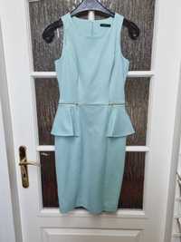 NOWA Mohito NOWA sukienka 34 baskinka niebieska miętowa