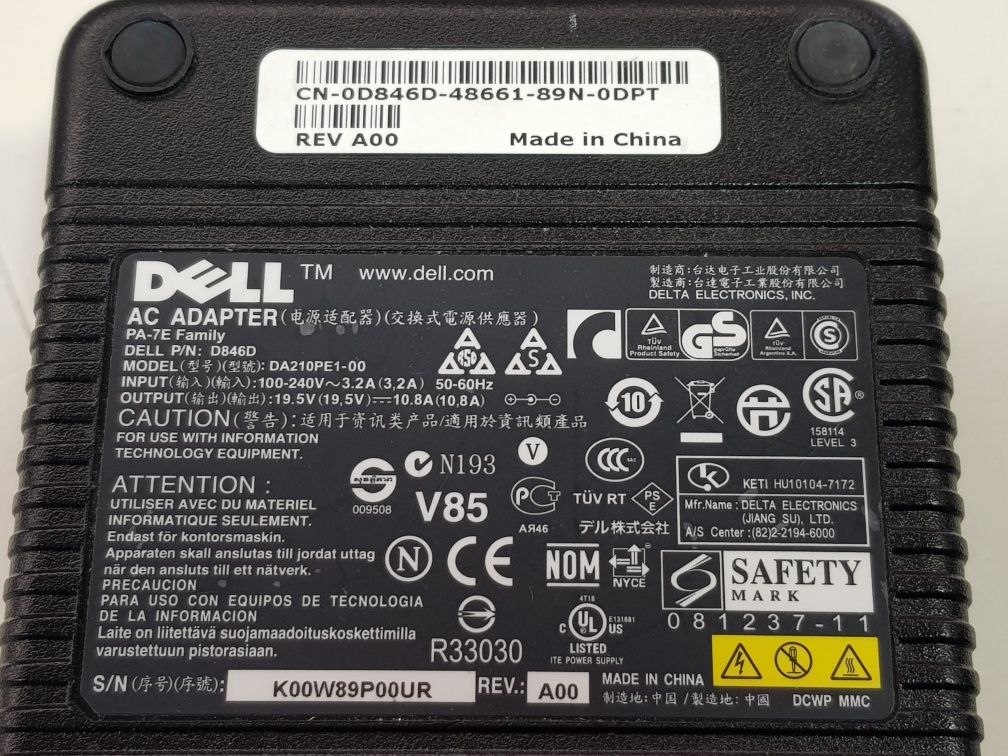 Блок питания(зарядка) Dell 19.5V 10.8A 210W(7.4*5.0)