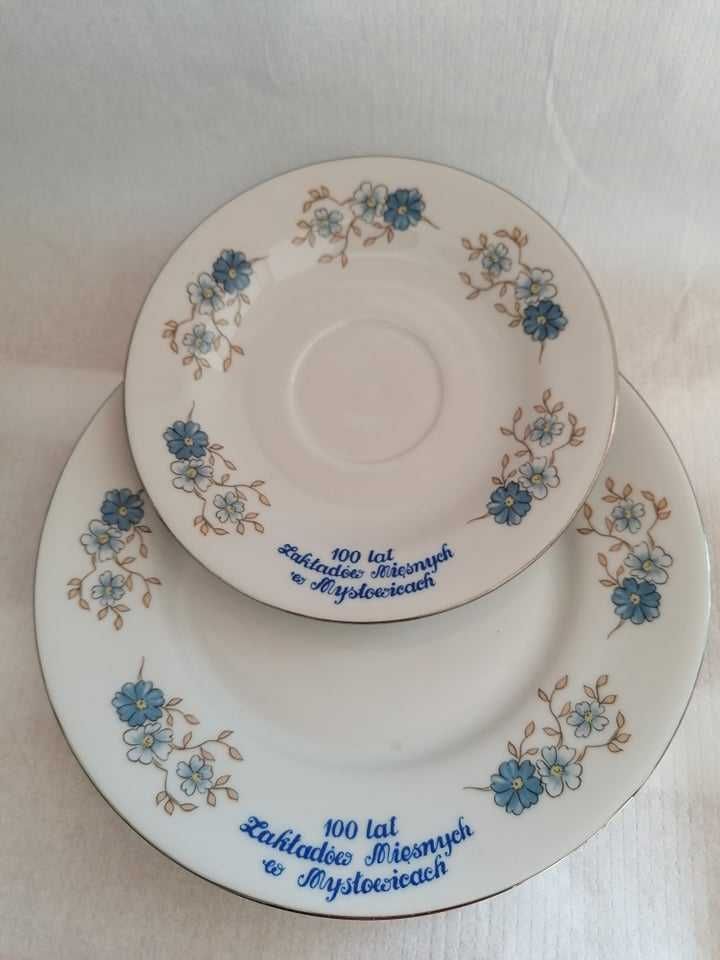 Porcelanowa filiżanka, śniadaniówka trio, Bogucice, Mysłowice