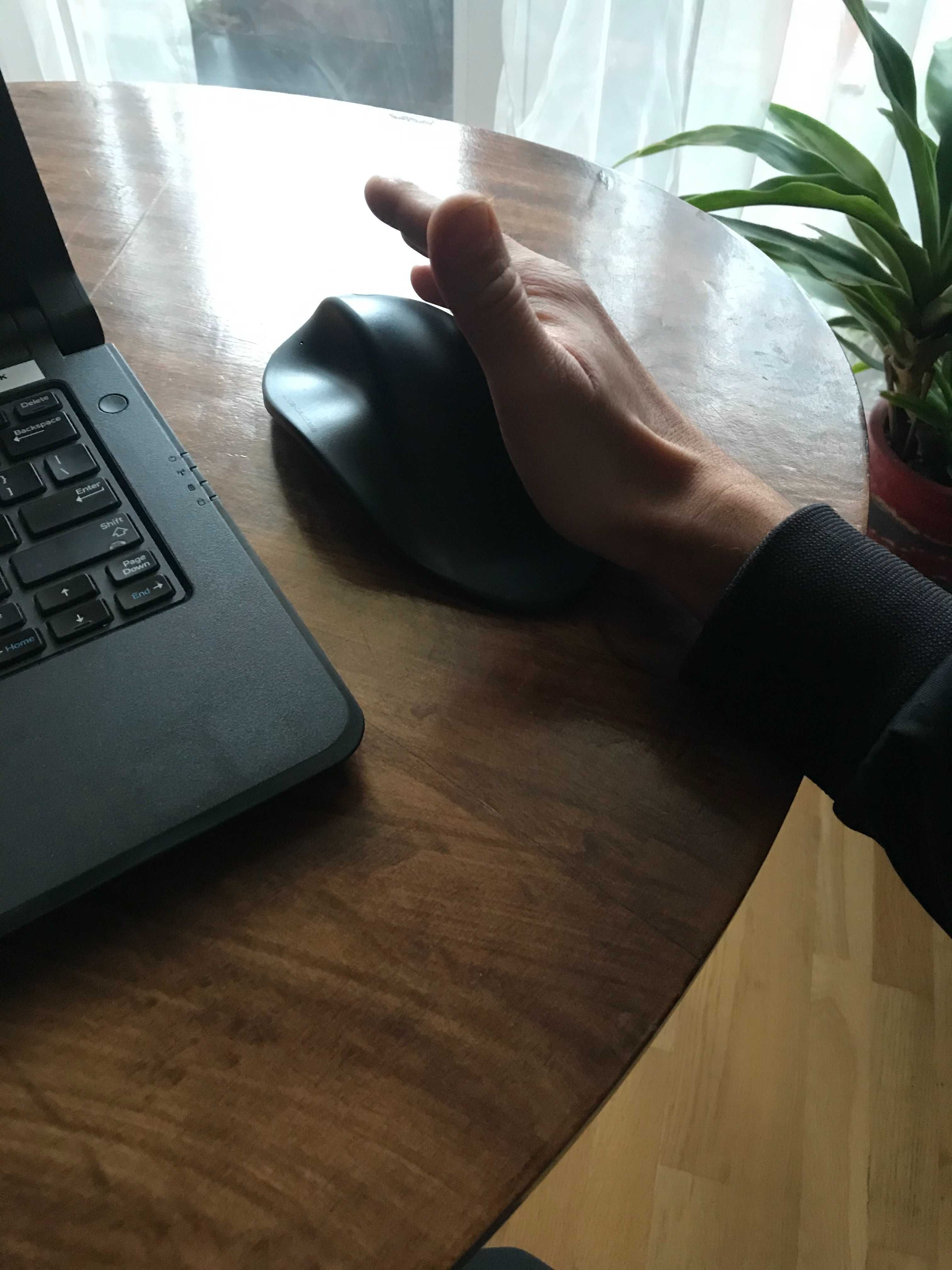 Myszka HIPPUS HandShoe Mouse przeciw RSI chorobie komput. ERGONOMICZNA