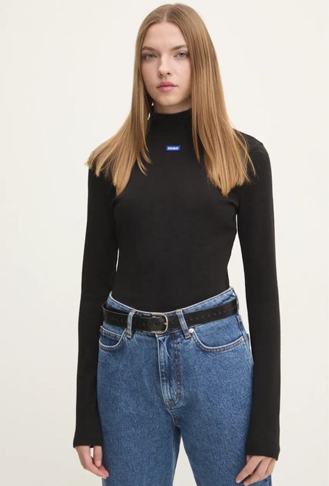 Гольф водолазка лонгслив Hugo Blue размер S