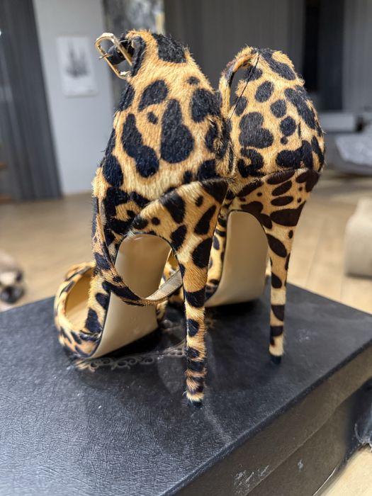 Леопардовые лодочки туфли