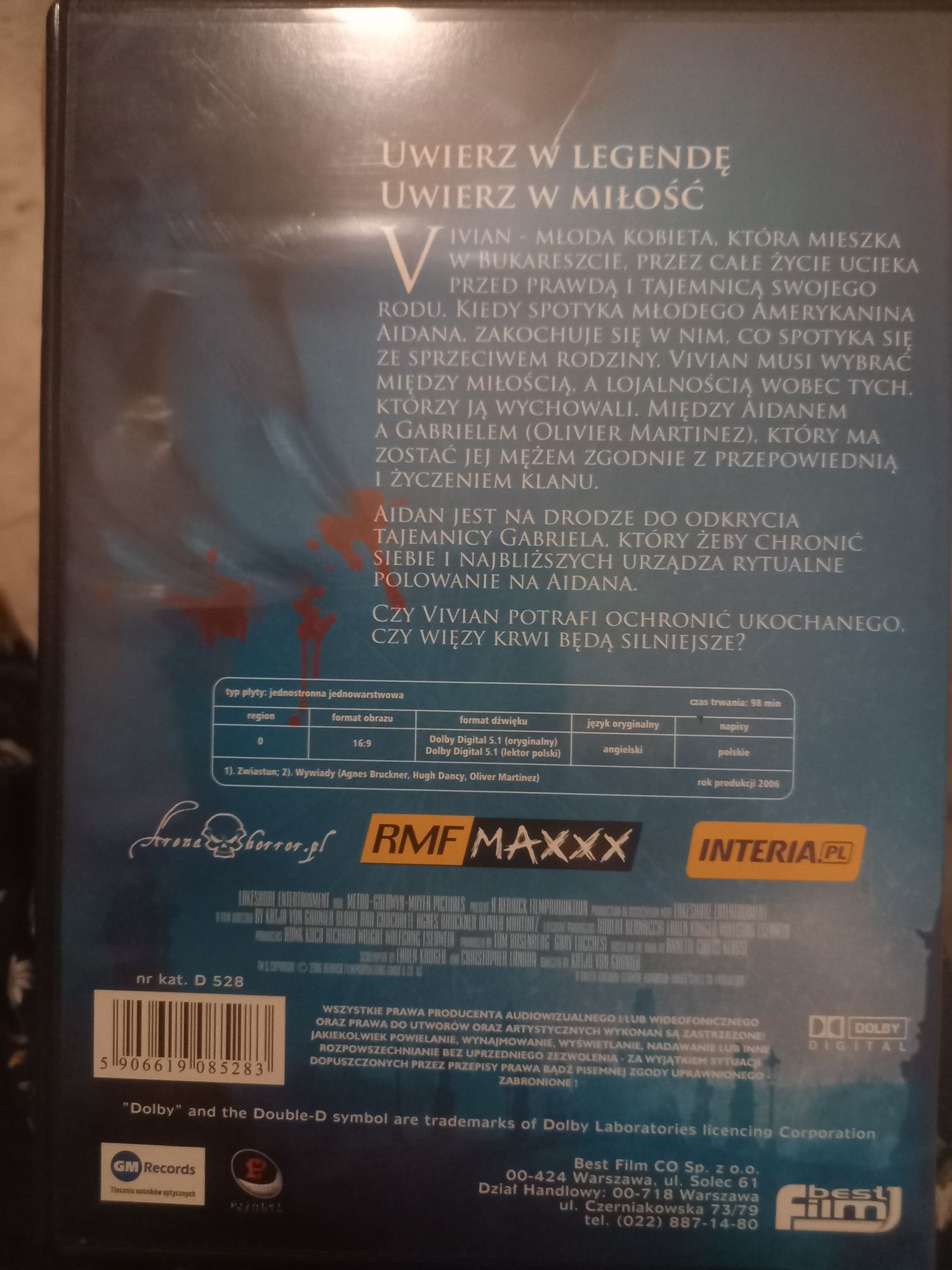 Film na DVD Krew jak czekolada