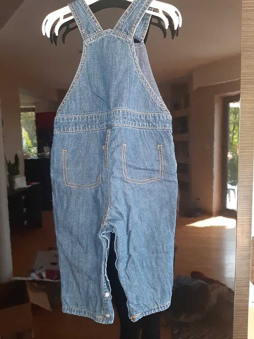 Jeansowe ogrodniczki/spodnie z szelkami dla chłopca F&F