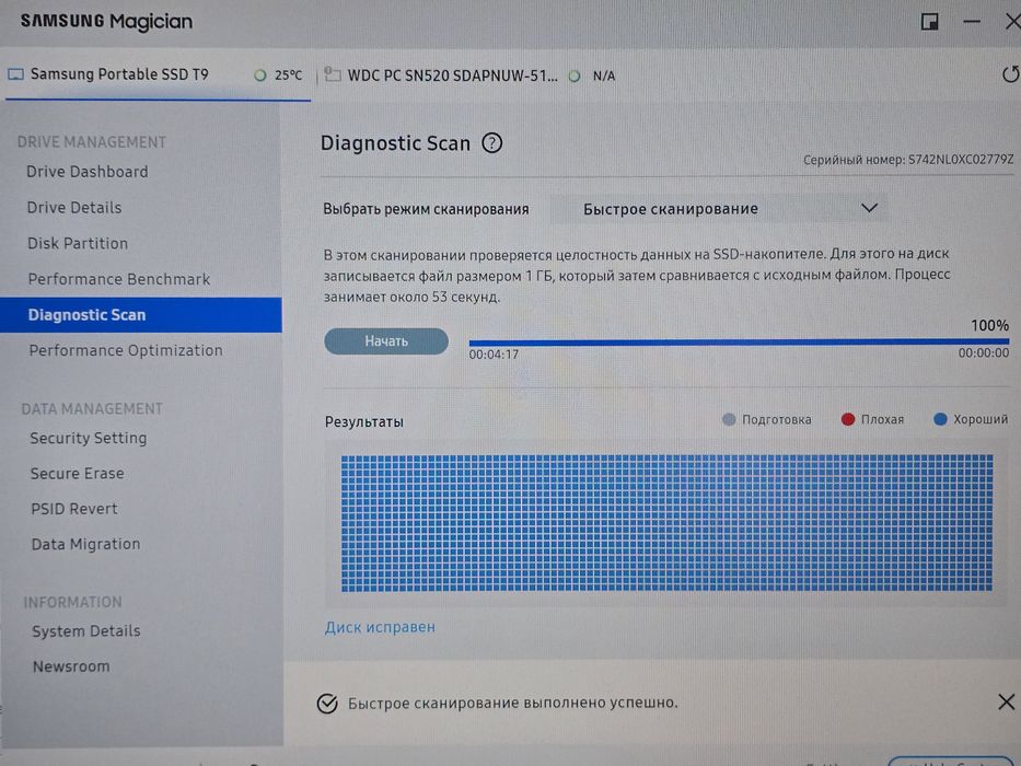 Samsung SSD T9 2TB зовнішній диск
