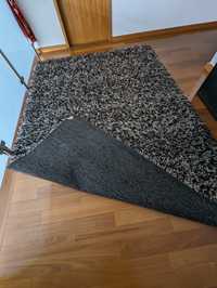 Carpete 200x290 cinza e preto