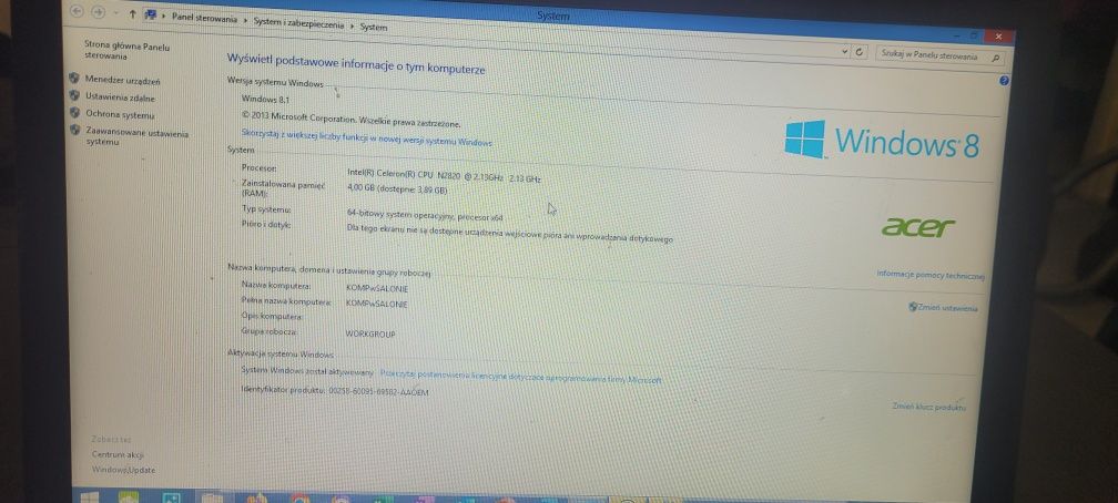 Laptop Acer . Polecam.