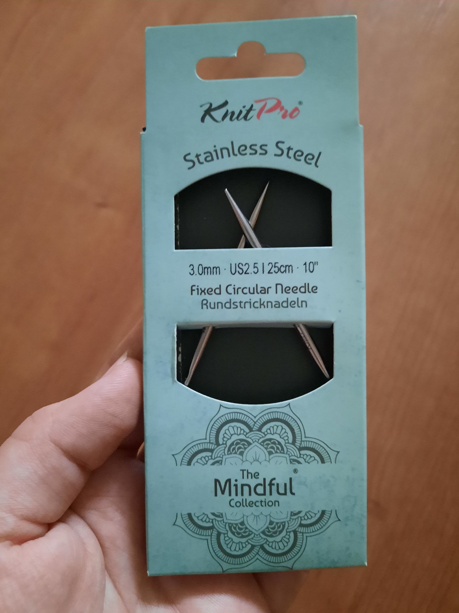 Спиці кругові Mindful KnitPro, 25 см, 3.0 мм
