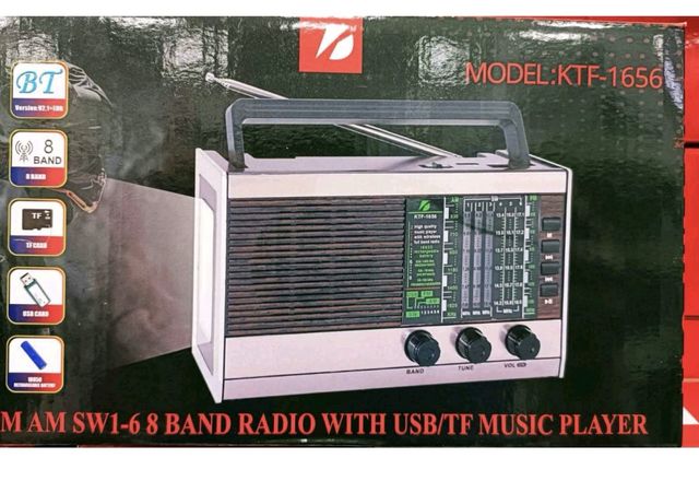 8-pasmowe radio z odtwarzaczem USB/TF