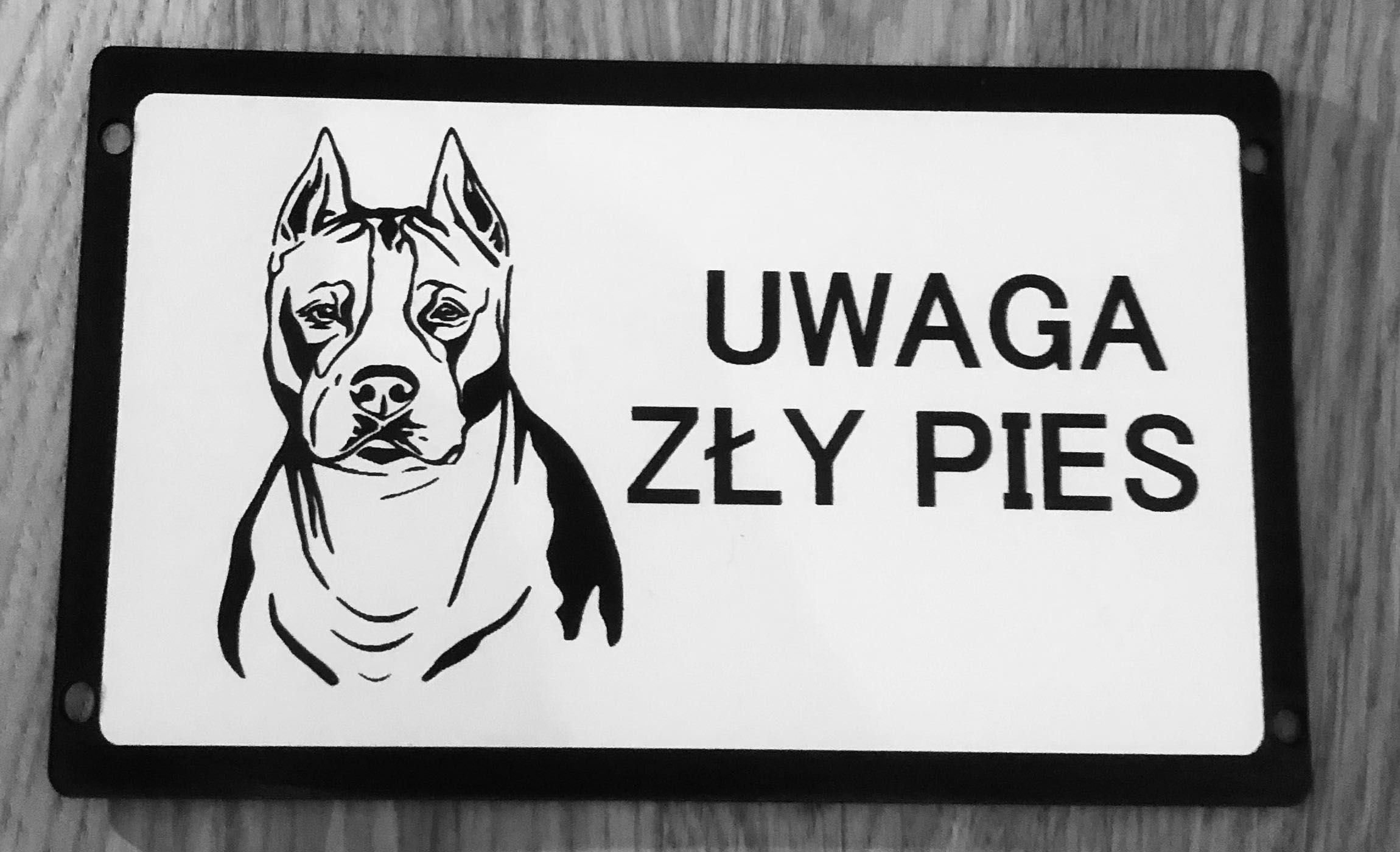 Groźny pies różne tabliczki duży wybór