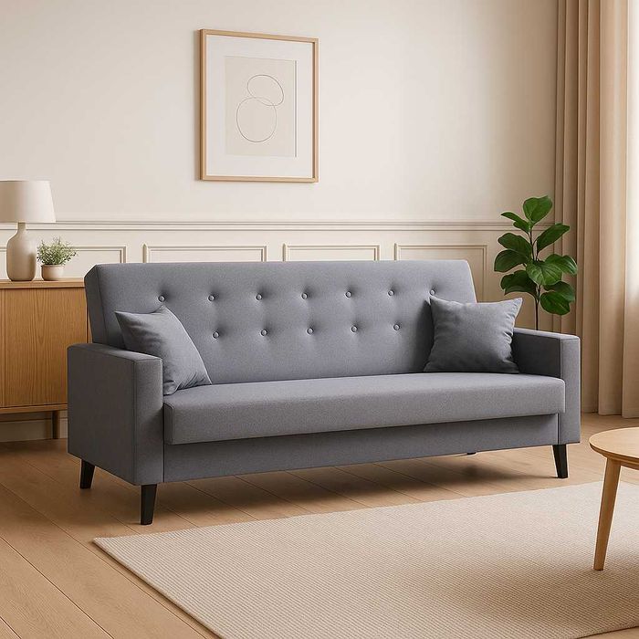 wersalka rozkładana glamour sofa kanapa pojemnik na pościel