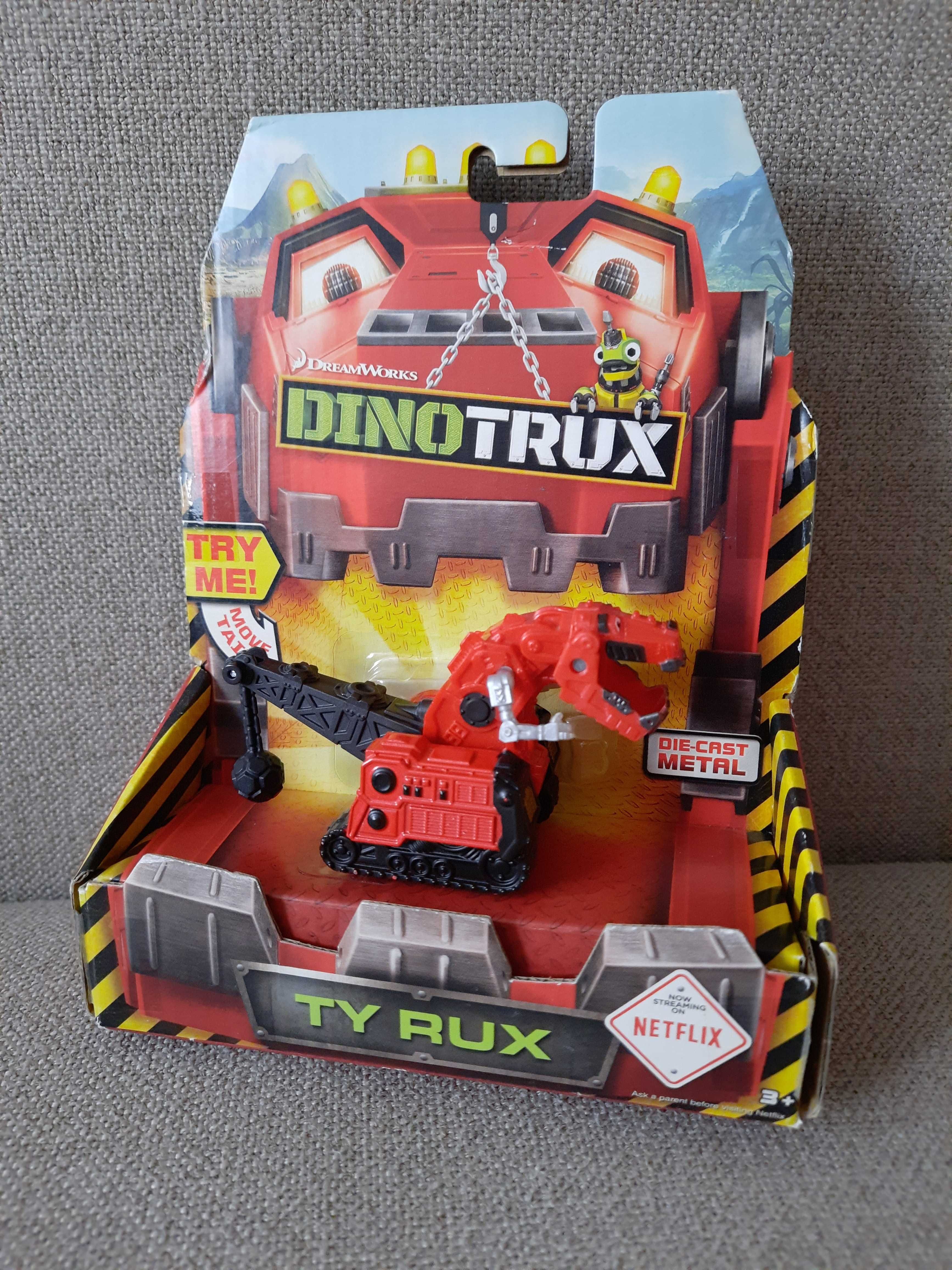 Машинка динозавр Ті Рекс Dinotrux Mattel Трицератопс інерція Kiddisvit