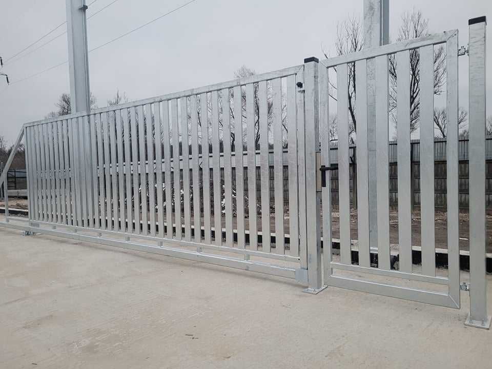 Brama przesuw. pion profil 80x20(4m x1,5 m) ocynk  PRODUCENT