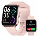 Smartwatch ID208plus wodoodporny IP68 sportowy elegancki różowy pudro