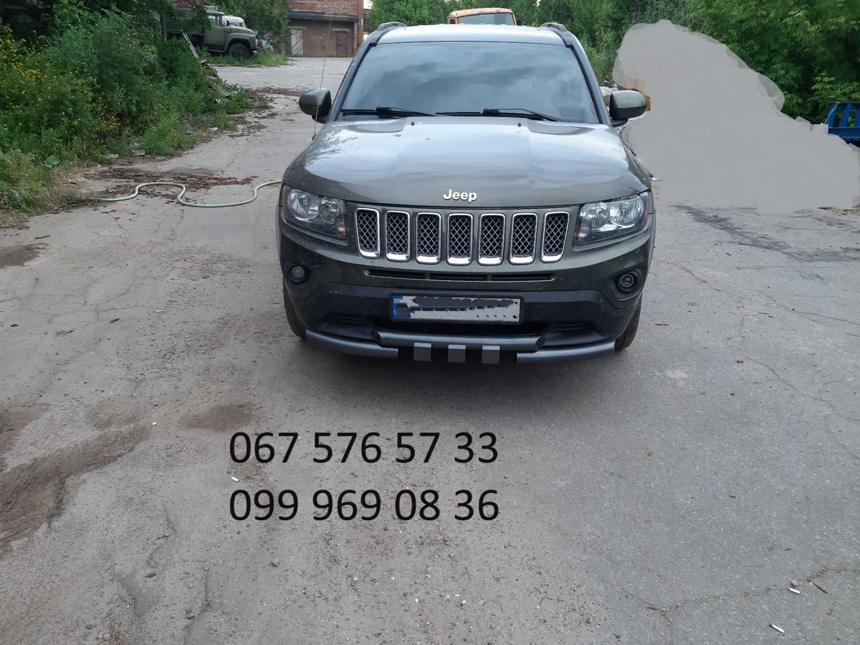 Кенгурятник защита переднего бампера JEEP COMPASS