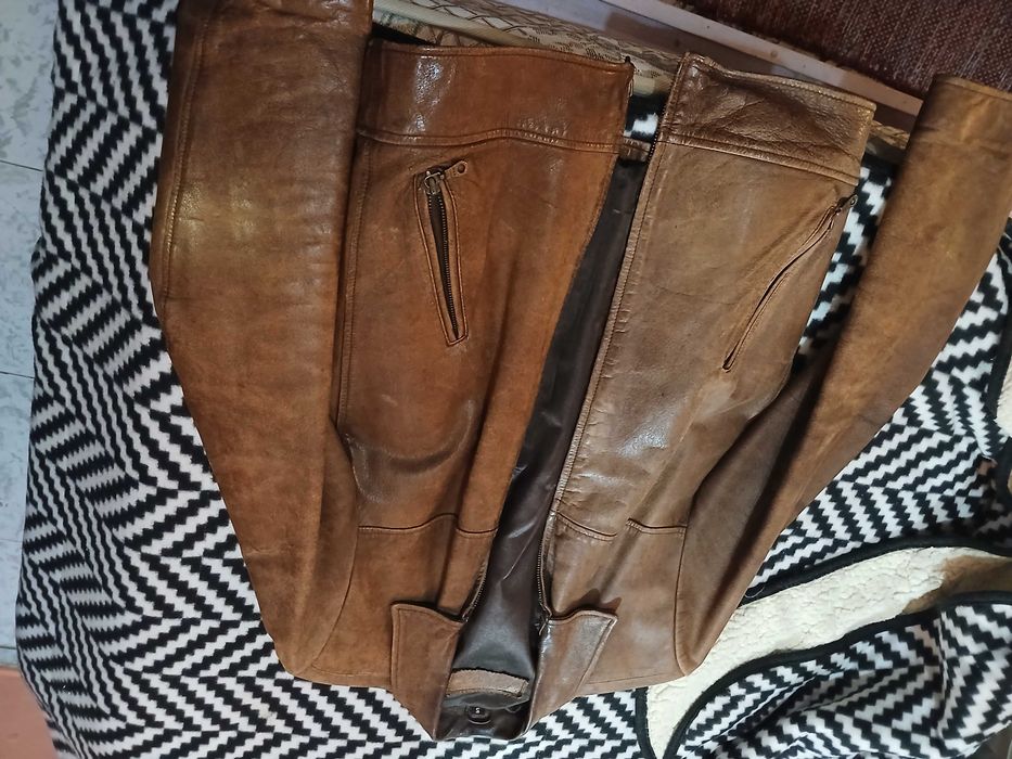 Casaco em pele verdadeira