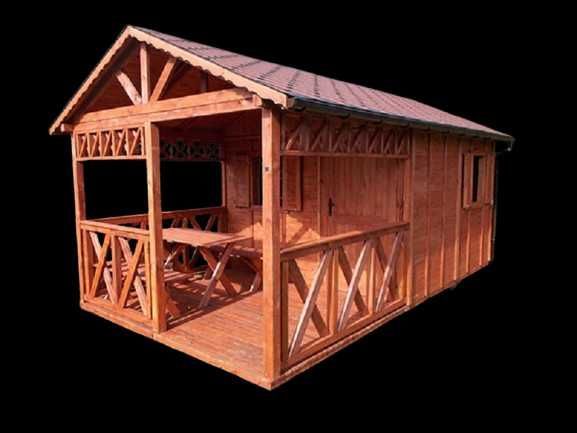 DOMEK MICHAŚ 3x4,5m Impregnowany +Podłoga Taras Dach 2-spad PROMOCJA