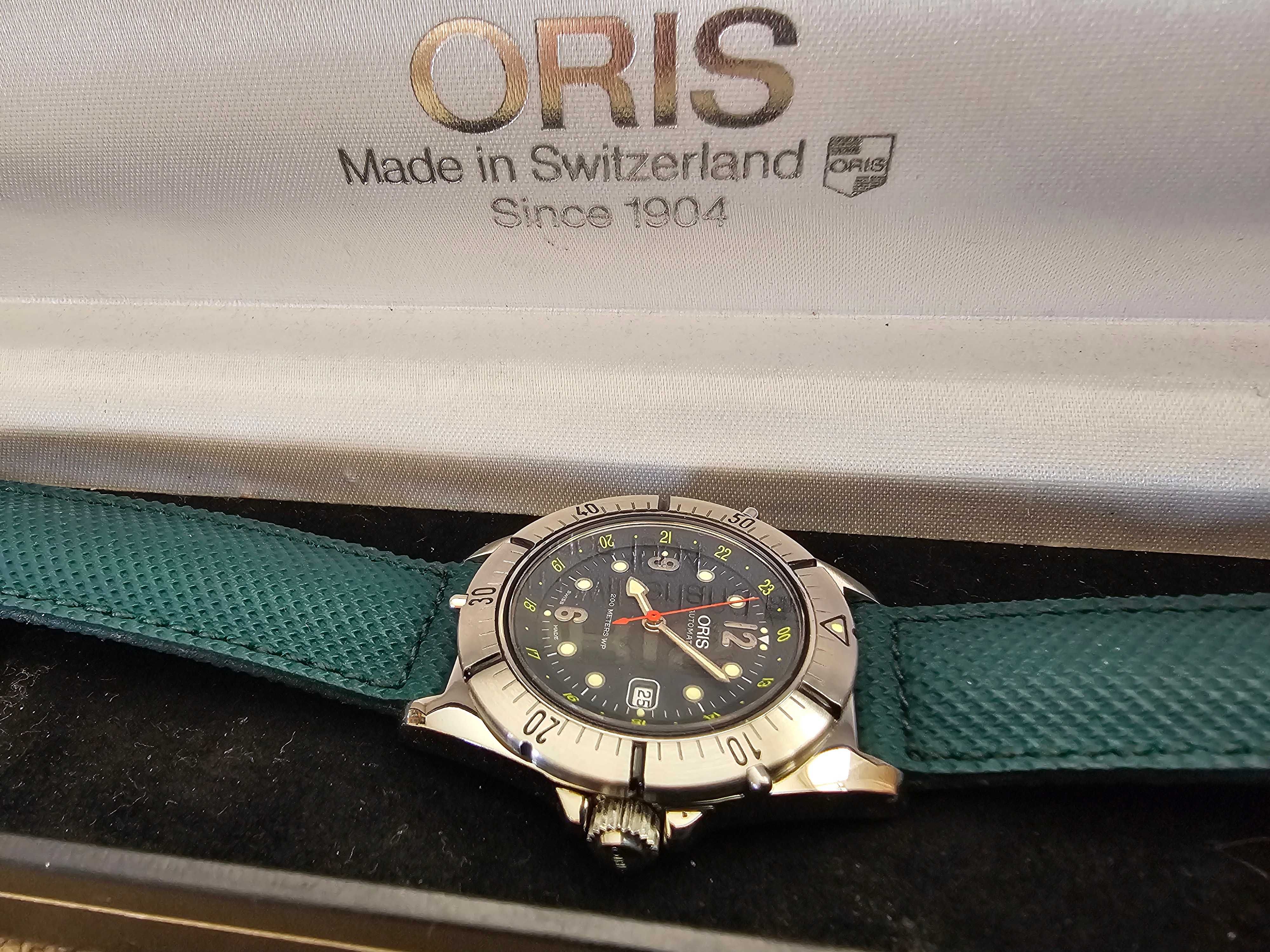 Oris automatic 7457 diver 200M  37,5mm + pudełko *jak NOWY*