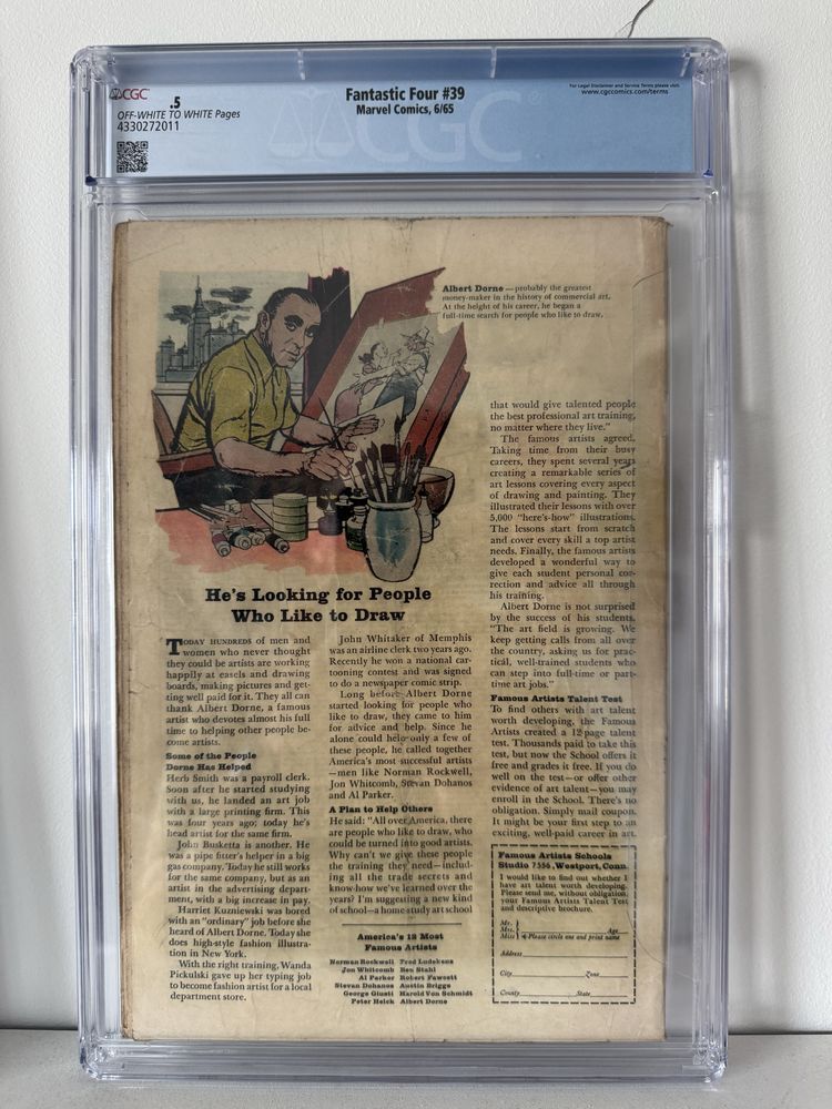 Fantastic Four #39 (1965) – CGC 0.5