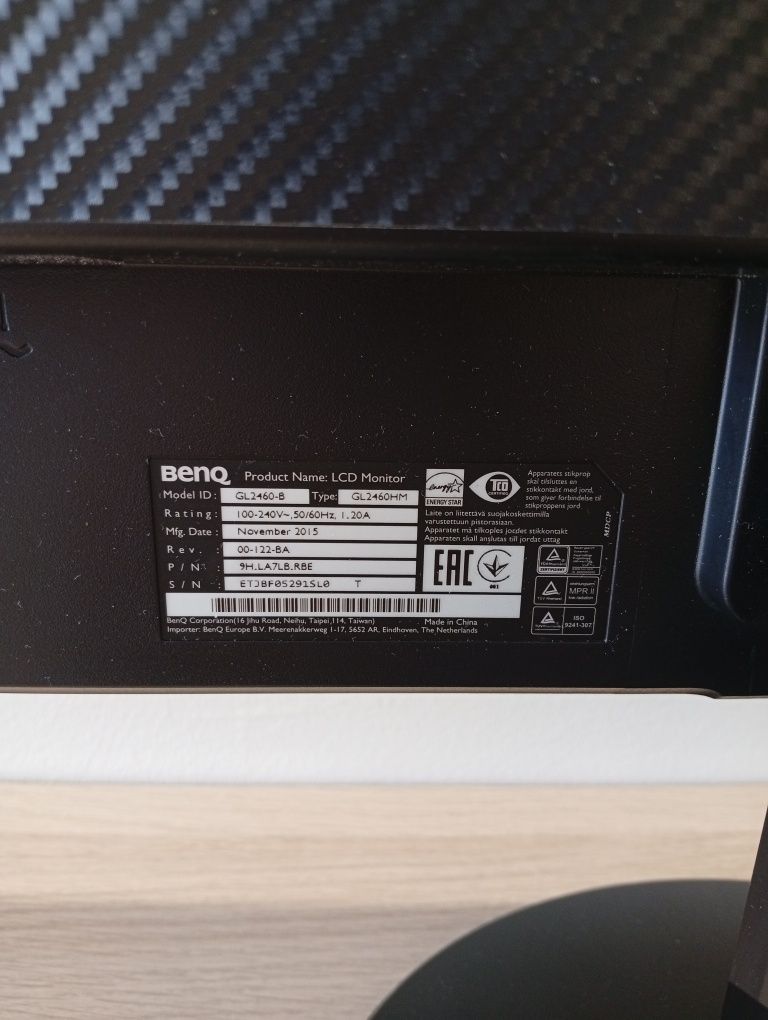 Monitor Benq HL2460 24 Polegadas