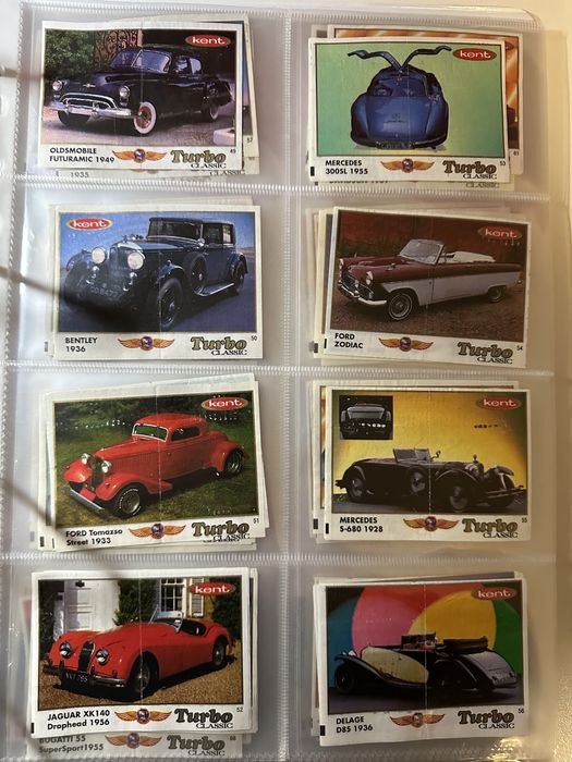 Вкладыши Turbo Classic 1-70 (полная коллекция)