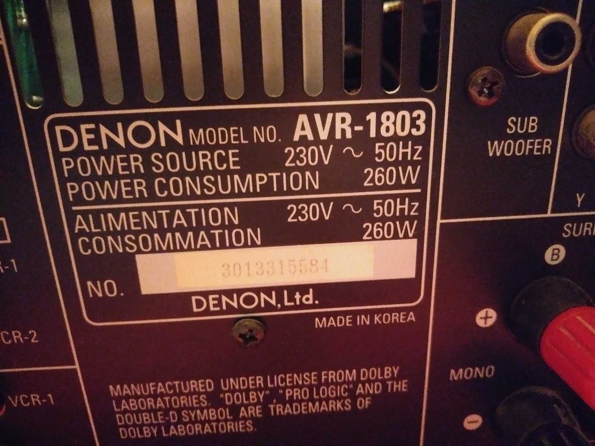 Amplituner DENON AVR -1803