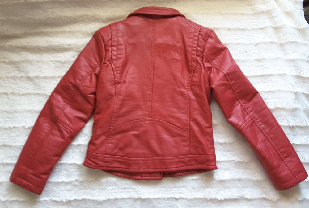 Blusão cabedal - tam 8 anos - como NOVO