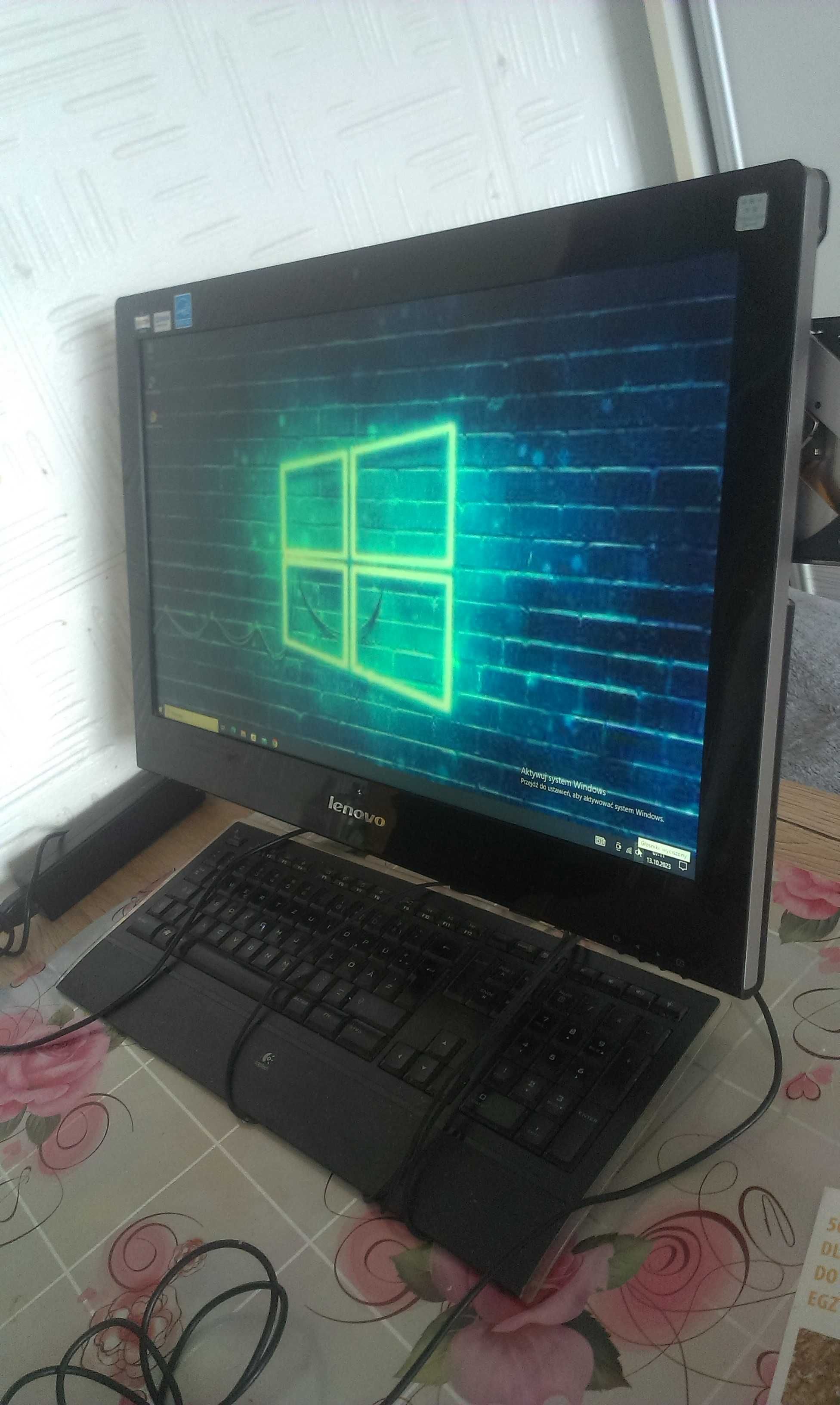 sprzedam telewizor z komputerem w 1, lenovo amd-e2-2rdzen 8gb ram ddr3
