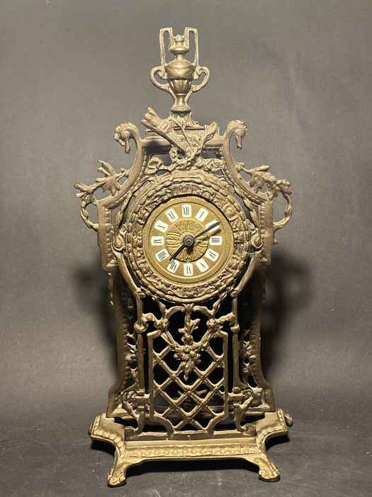 Zegar kominkowy mosiądz