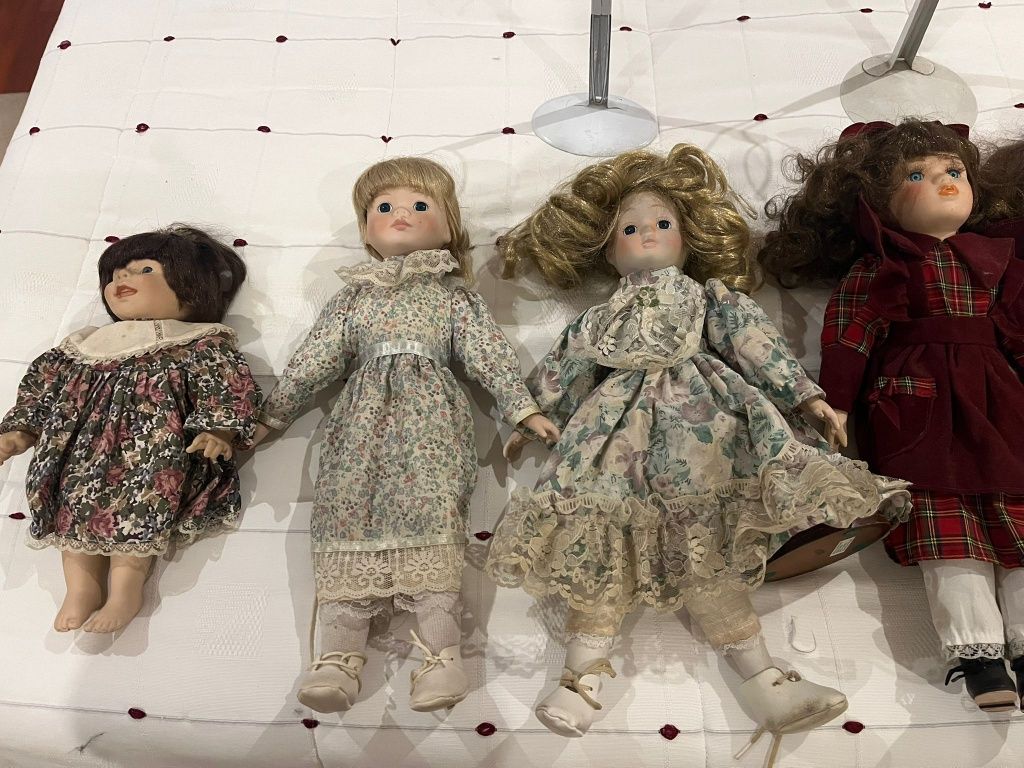 Bonecas de porcelana anos 80 e 90