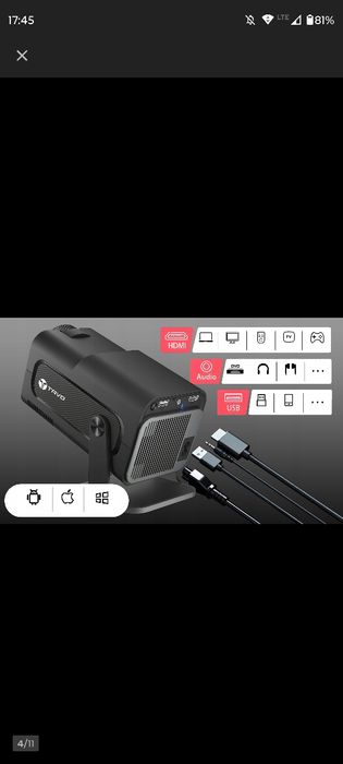 Projektor LED 4k Magcubic HY320