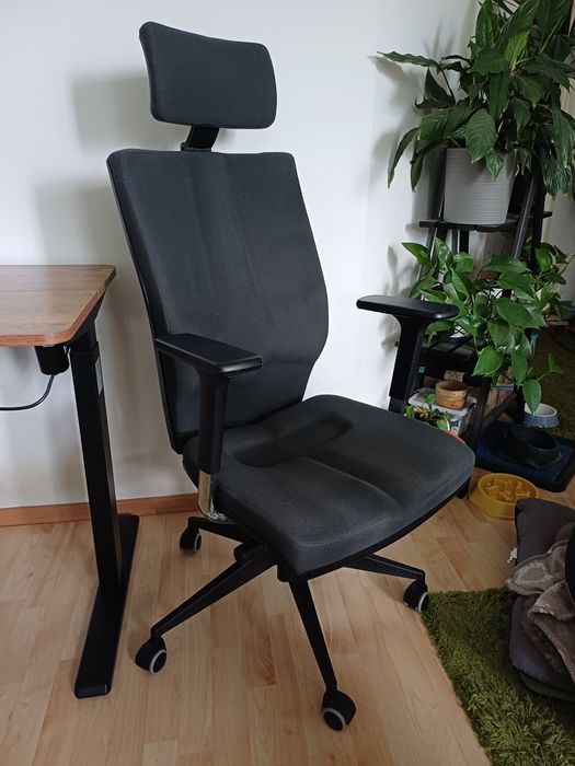 Fotel ergonomiczny krzesło biurowe zdrowy kręgosłup