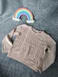 Sweter pleciony / warkocz dla dziewczynki (H&M)