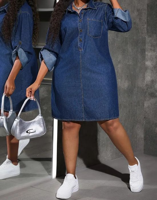 Плаття джинсове, коротке