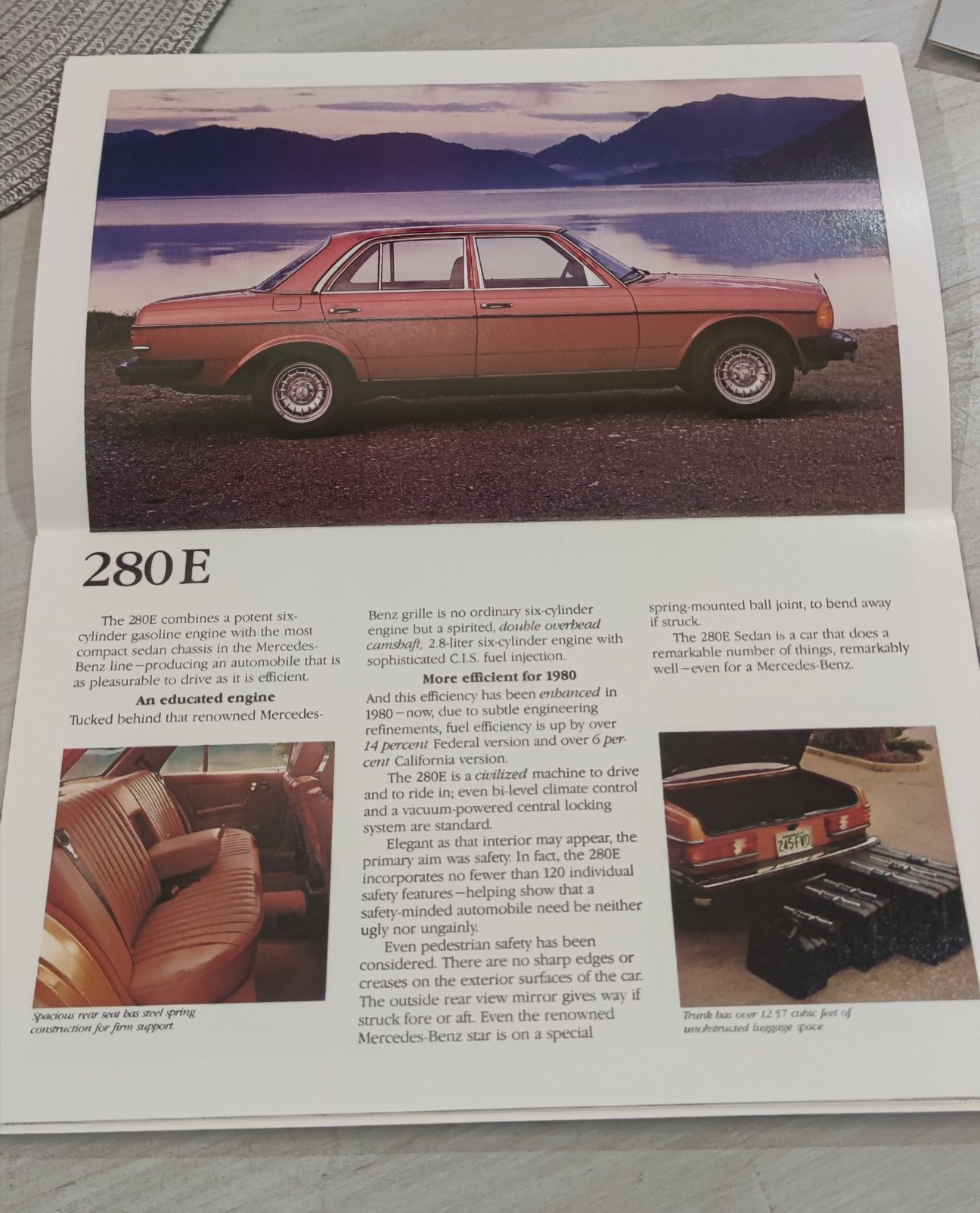 Нова NOS рекламна брошура на 22 сторінки Mercedes Benz w123,w116,w107