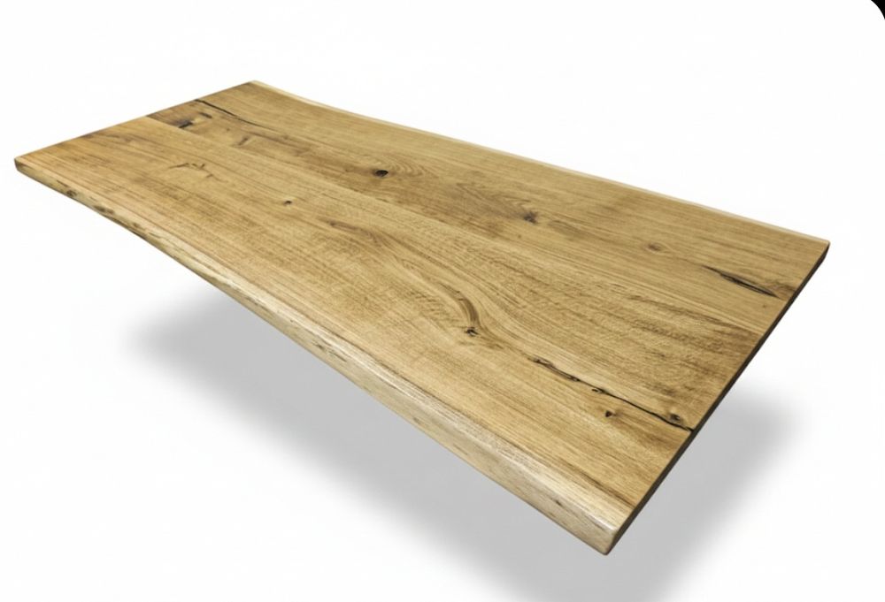 Blat dębowy •live Edge 185x82• na stół biurko ławę