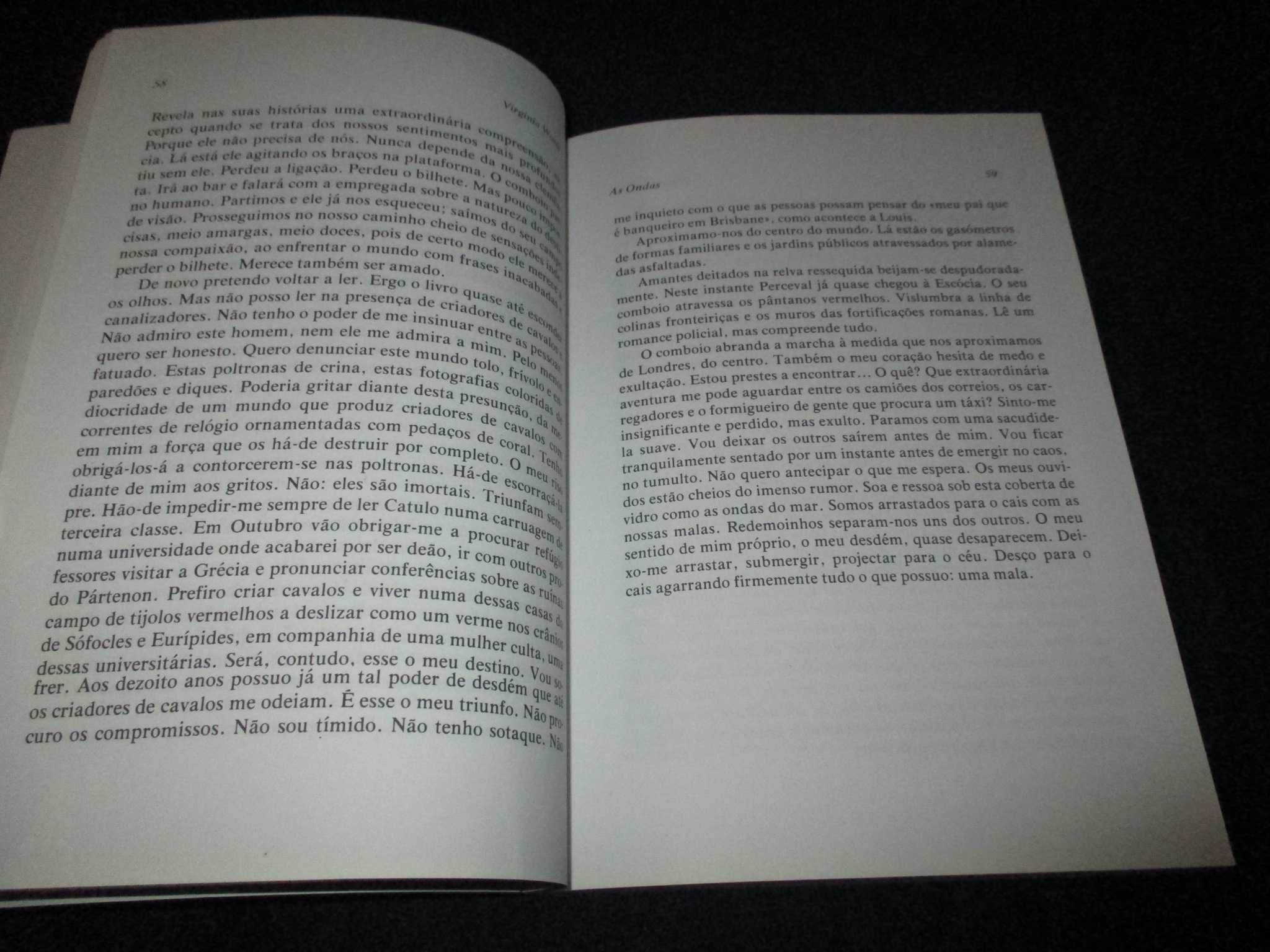 Livro As Ondas Virginia Woolf Relógio D'Água