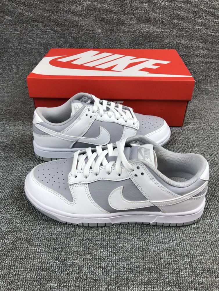 Оригінал Кросівки Nike Dunk Low Retro White Grey Данки Ретро сірі білі