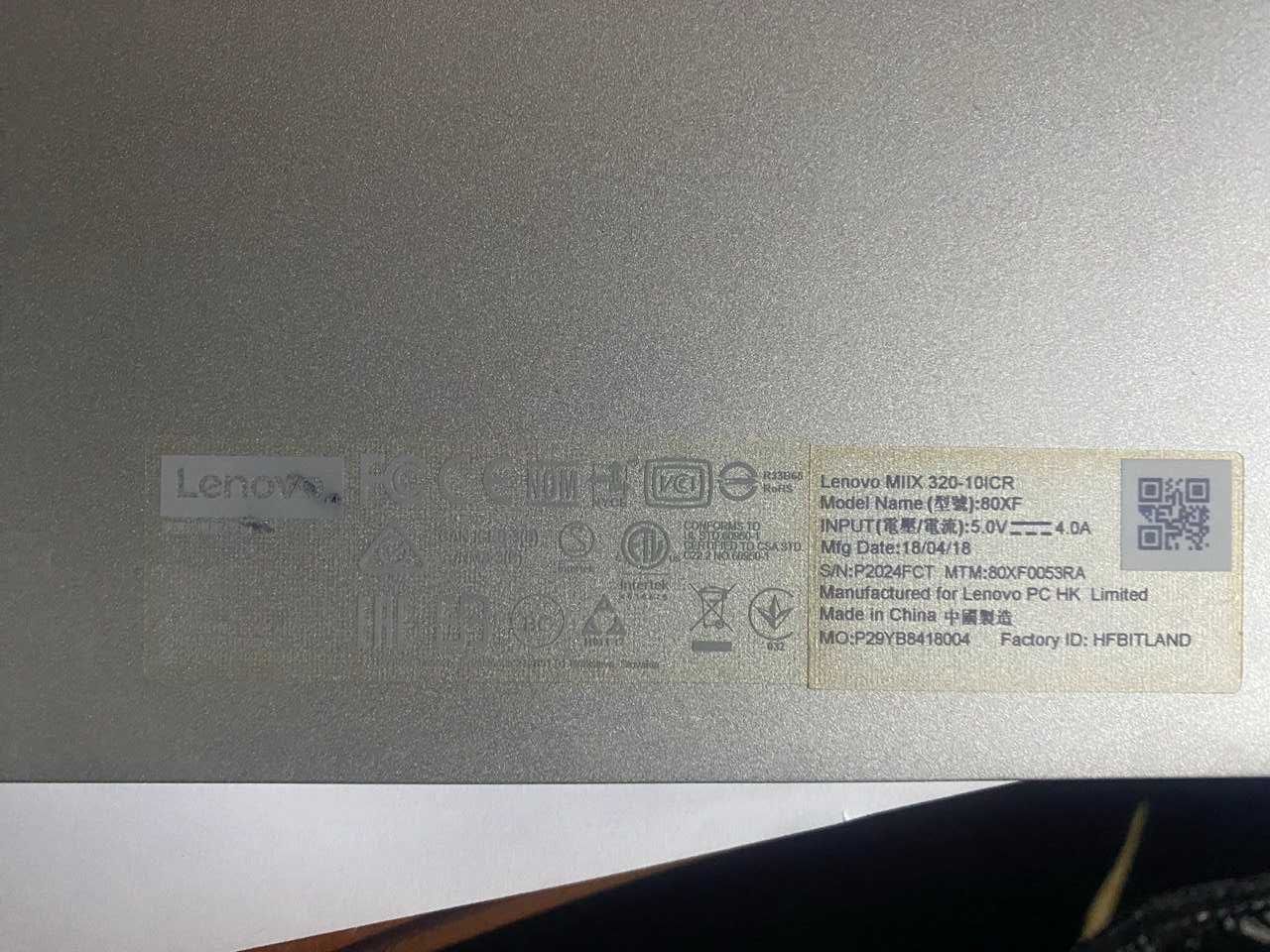 Продам планшет Lenovo MILX 320-101CR 4/64 WiFi(80XF0053RA)