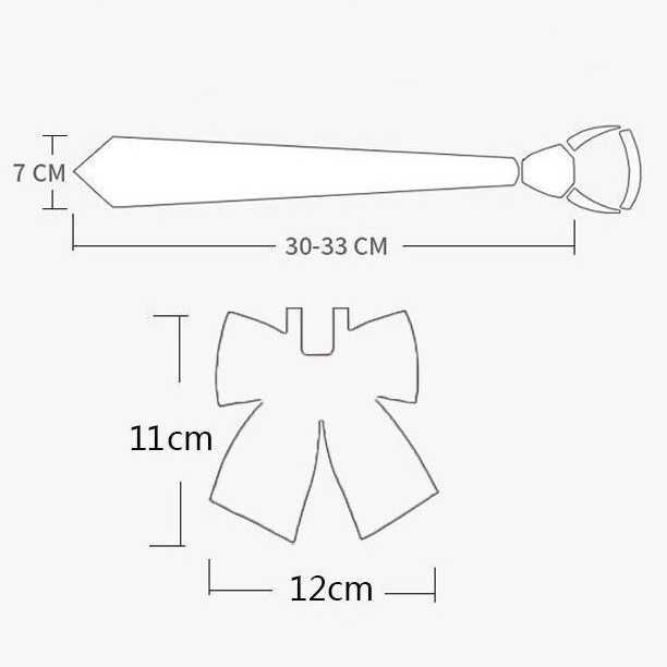 Краватка на резинці чорна косплей аніме шкільна форма на реміці бантик