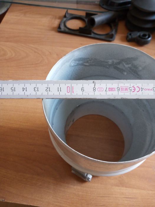 redukcja biała kominowa koncentryczna 125/90