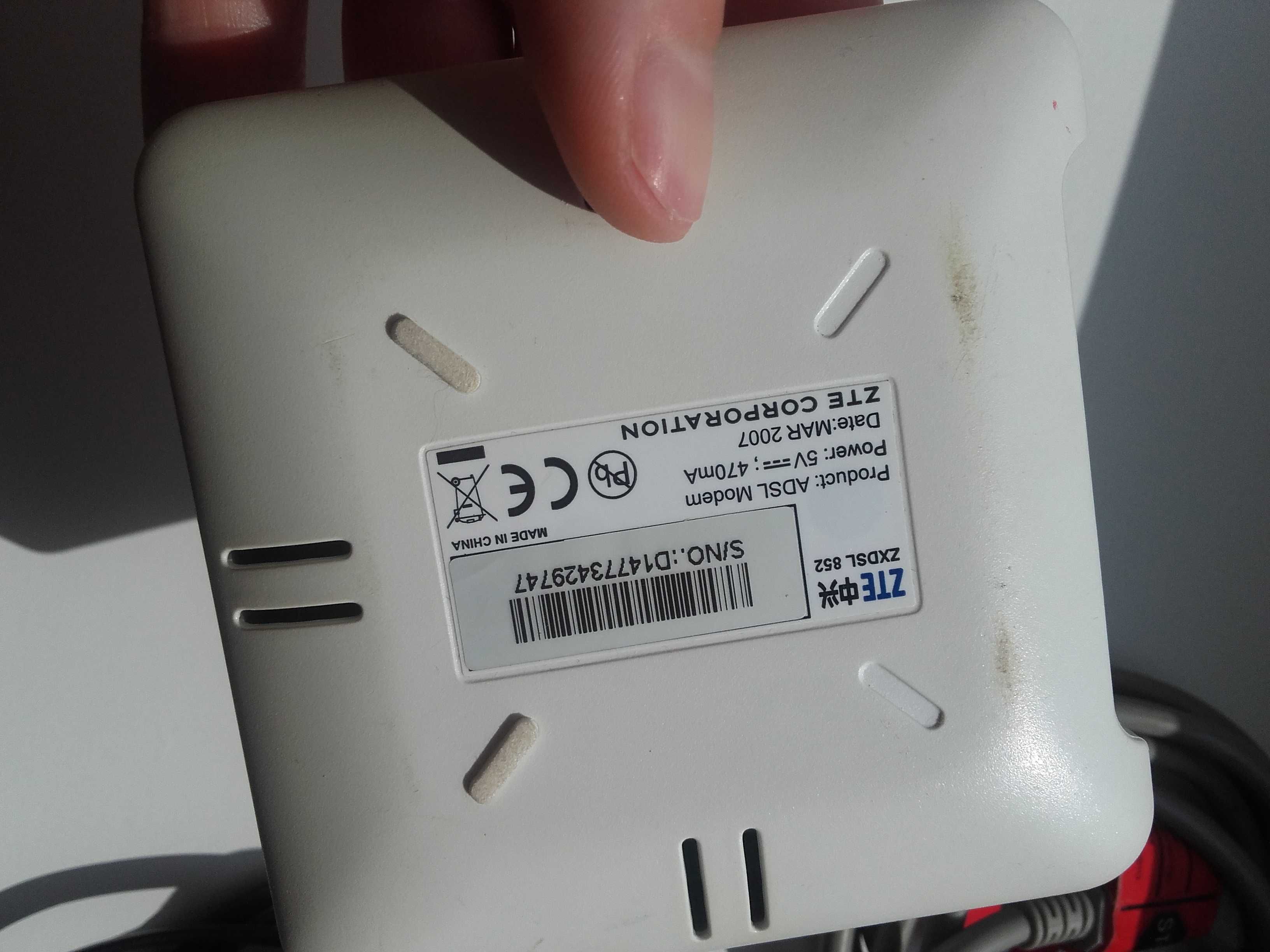 zte modem adsl RJ11 / usb ZXDSL852 neostrada tp