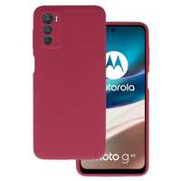 Silicone Lite Case Do Motorola Moto G42 Bordowy